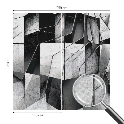 Fototapeta samoprzylepna do sypialni z motywem geometrycznej abstrakcji