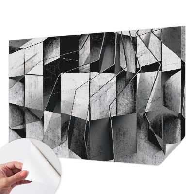 Fototapeta samoprzylepna do sypialni z motywem geometrycznej abstrakcji