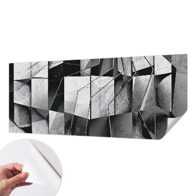 Fototapeta samoprzylepna do sypialni z motywem geometrycznej abstrakcji