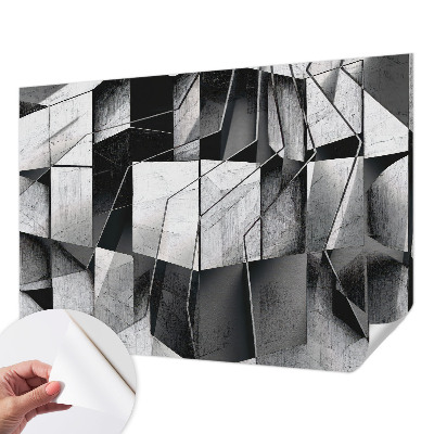 Fototapeta samoprzylepna do sypialni z motywem geometrycznej abstrakcji