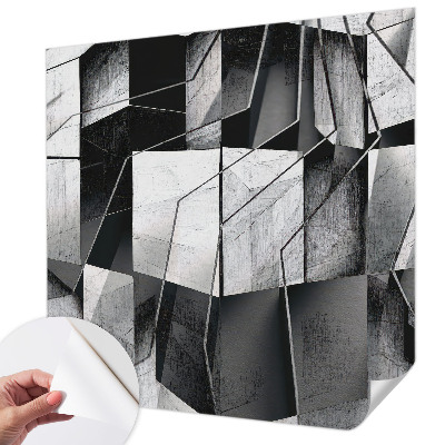 Fototapeta samoprzylepna do sypialni z motywem geometrycznej abstrakcji