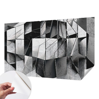 Fototapeta samoprzylepna do sypialni z motywem geometrycznej abstrakcji