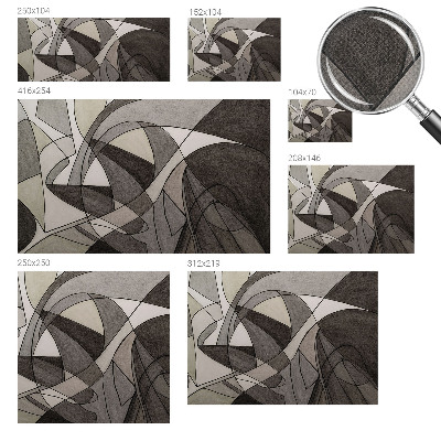 Dekoracyjna fototapeta na ścianę z geometrycznym abstrakcyjnym wzorem