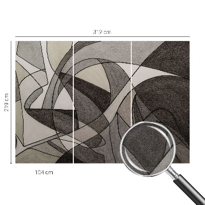 Dekoracyjna fototapeta na ścianę z geometrycznym abstrakcyjnym wzorem
