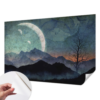 Fototapeta samoprzylepna z nadrukiem z motywem nocnego pejzażu