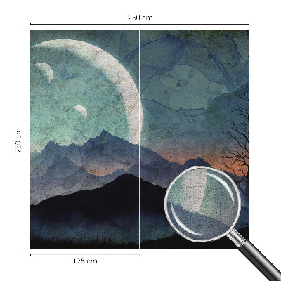 Fototapeta samoprzylepna z nadrukiem z motywem nocnego pejzażu