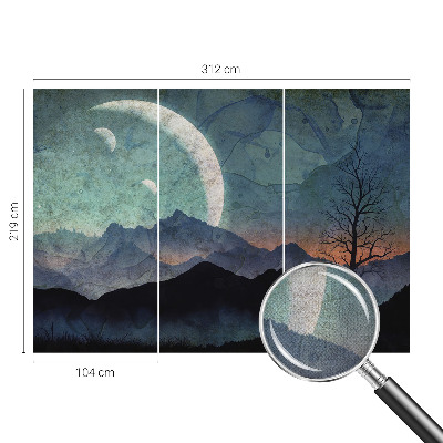 Fototapeta samoprzylepna z nadrukiem z motywem nocnego pejzażu