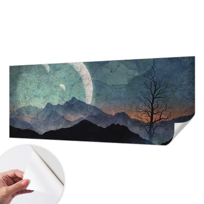 Fototapeta samoprzylepna z nadrukiem z motywem nocnego pejzażu