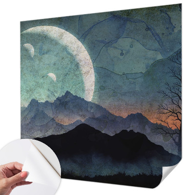 Fototapeta samoprzylepna z nadrukiem z motywem nocnego pejzażu