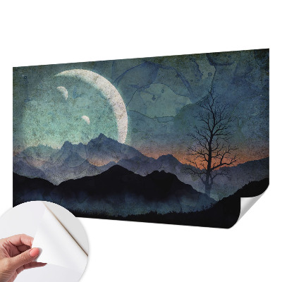 Fototapeta samoprzylepna z nadrukiem z motywem nocnego pejzażu