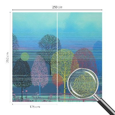 Fototapeta samoprzylepna do sypialni w kolorystyce „Barwna harmonia”