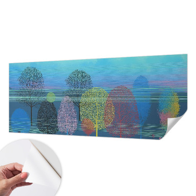 Fototapeta samoprzylepna do sypialni w kolorystyce „Barwna harmonia”