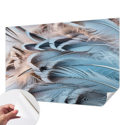 Tapeta fotograficzna Błękitne pióra