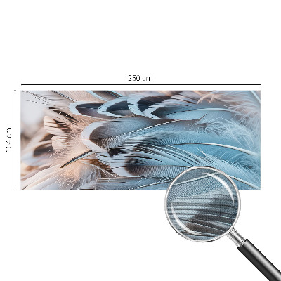 Tapeta fotograficzna z motywem błękitnych piór