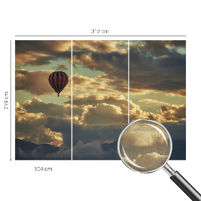 Fototapeta samoprzylepna z nadrukiem z motywem balonu w chmurach