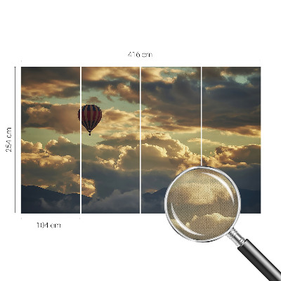 Fototapeta samoprzylepna z nadrukiem z motywem balonu w chmurach