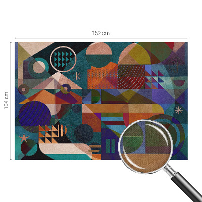 Fototapeta samoprzylepna z nadrukiem z geometrycznym motywem