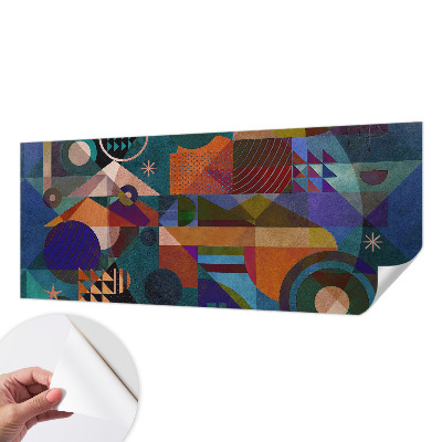 Fototapeta samoprzylepna z nadrukiem z geometrycznym motywem