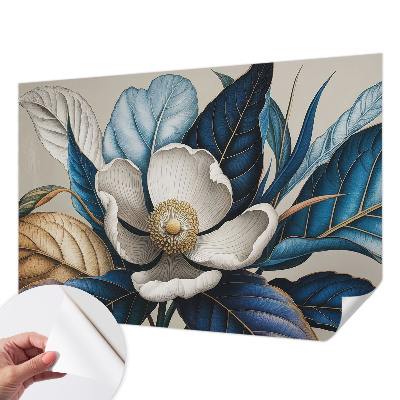 Tapeta fotograficzna z eleganckim motywem florystycznym