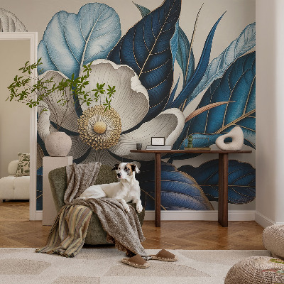Tapeta fotograficzna z eleganckim motywem florystycznym