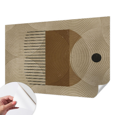 Nowoczesna fototapeta do salonu z motywem geometrycznym 