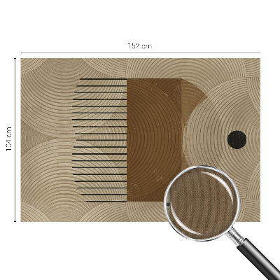 Nowoczesna fototapeta do salonu z motywem geometrycznym 