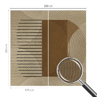 Nowoczesna fototapeta do salonu z motywem geometrycznym 