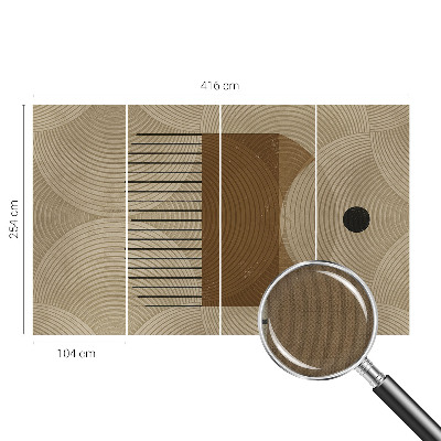 Nowoczesna fototapeta do salonu z motywem geometrycznym 