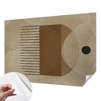 Nowoczesna fototapeta do salonu z motywem geometrycznym 
