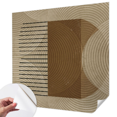 Nowoczesna fototapeta do salonu z motywem geometrycznym 