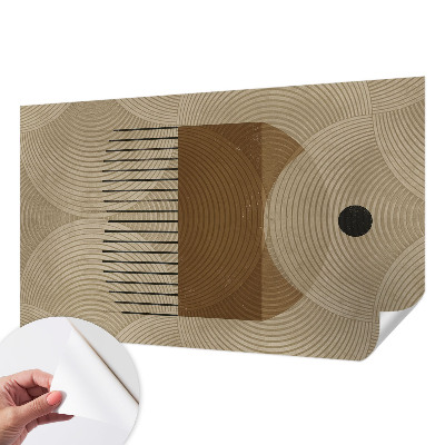 Nowoczesna fototapeta do salonu z motywem geometrycznym 