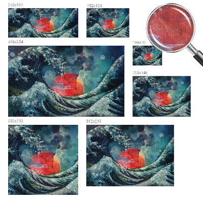 Fototapeta samoprzylepna z nadrukiem o motywie oceanicznego wschodu