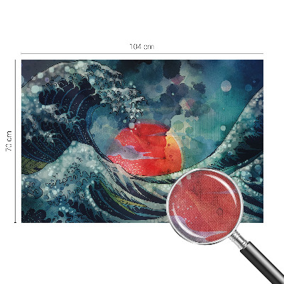 Fototapeta samoprzylepna z nadrukiem o motywie oceanicznego wschodu