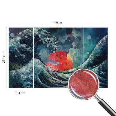 Fototapeta samoprzylepna z nadrukiem o motywie oceanicznego wschodu