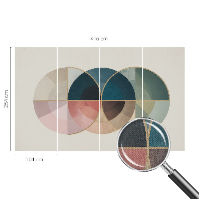 Dekoracyjna fototapeta na ścianę o geometrycznym, eleganckim wzorze