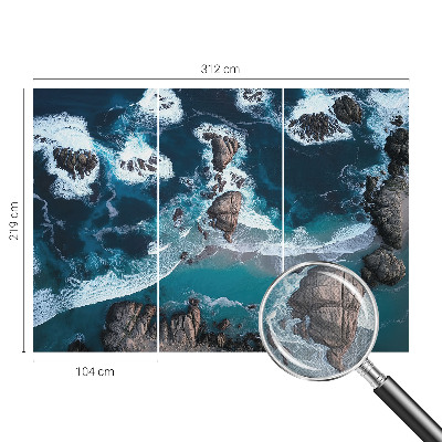 Tapeta fotograficzna z motywem oceanicznych fal