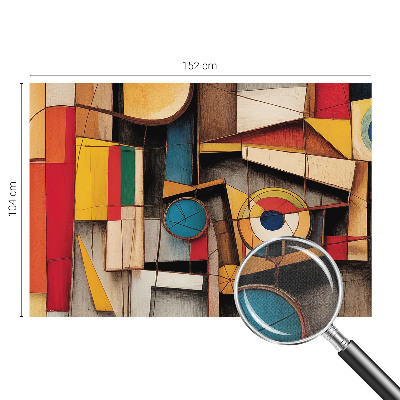 Fototapeta samoprzylepna z nadrukiem z geometrycznym wzorem