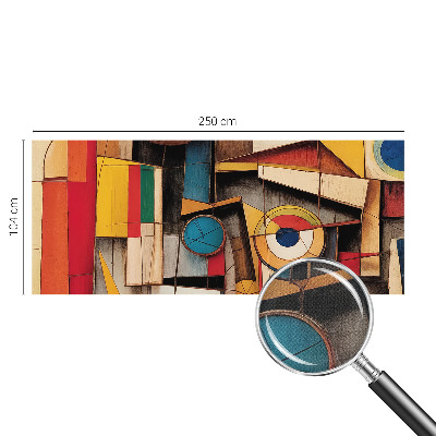 Fototapeta samoprzylepna z nadrukiem z geometrycznym wzorem