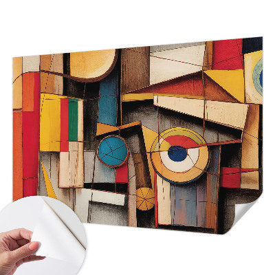 Fototapeta samoprzylepna z nadrukiem z geometrycznym wzorem