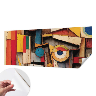 Fototapeta samoprzylepna z nadrukiem z geometrycznym wzorem