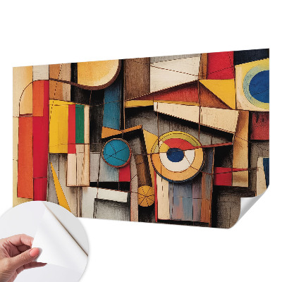Fototapeta samoprzylepna z nadrukiem z geometrycznym wzorem