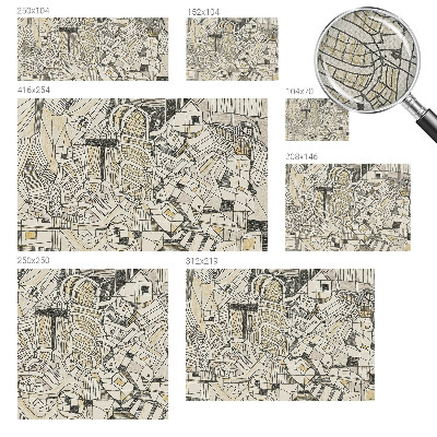 Fototapeta samoprzylepna do sypialni z geometrycznym, abstrakcyjnym motywem