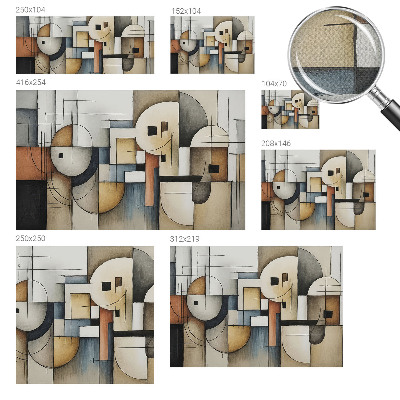 Fototapeta samoprzylepna do sypialni z geometrycznym wzorem