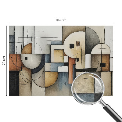 Fototapeta samoprzylepna do sypialni z geometrycznym wzorem