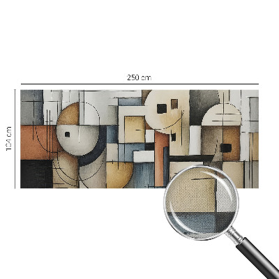 Fototapeta samoprzylepna do sypialni z geometrycznym wzorem