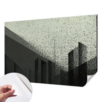 Dekoracyjna fototapeta na ścianę z motywem geometrycznego miasta