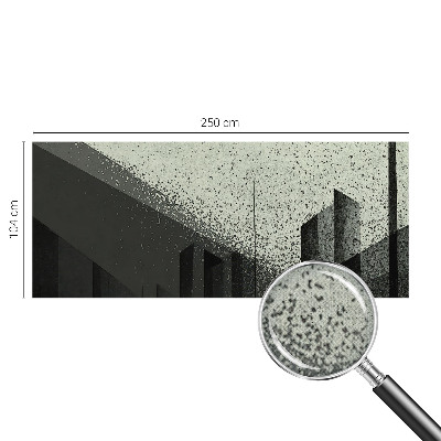 Dekoracyjna fototapeta na ścianę z motywem geometrycznego miasta