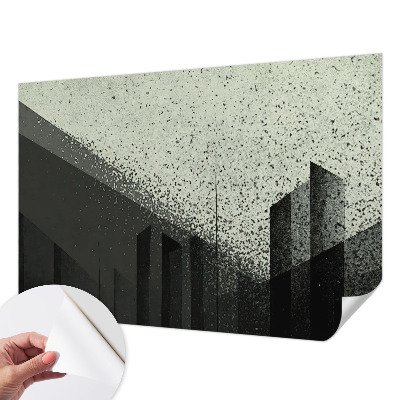Dekoracyjna fototapeta na ścianę z motywem geometrycznego miasta