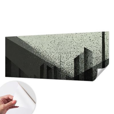 Dekoracyjna fototapeta na ścianę z motywem geometrycznego miasta