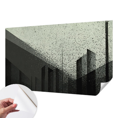 Dekoracyjna fototapeta na ścianę z motywem geometrycznego miasta